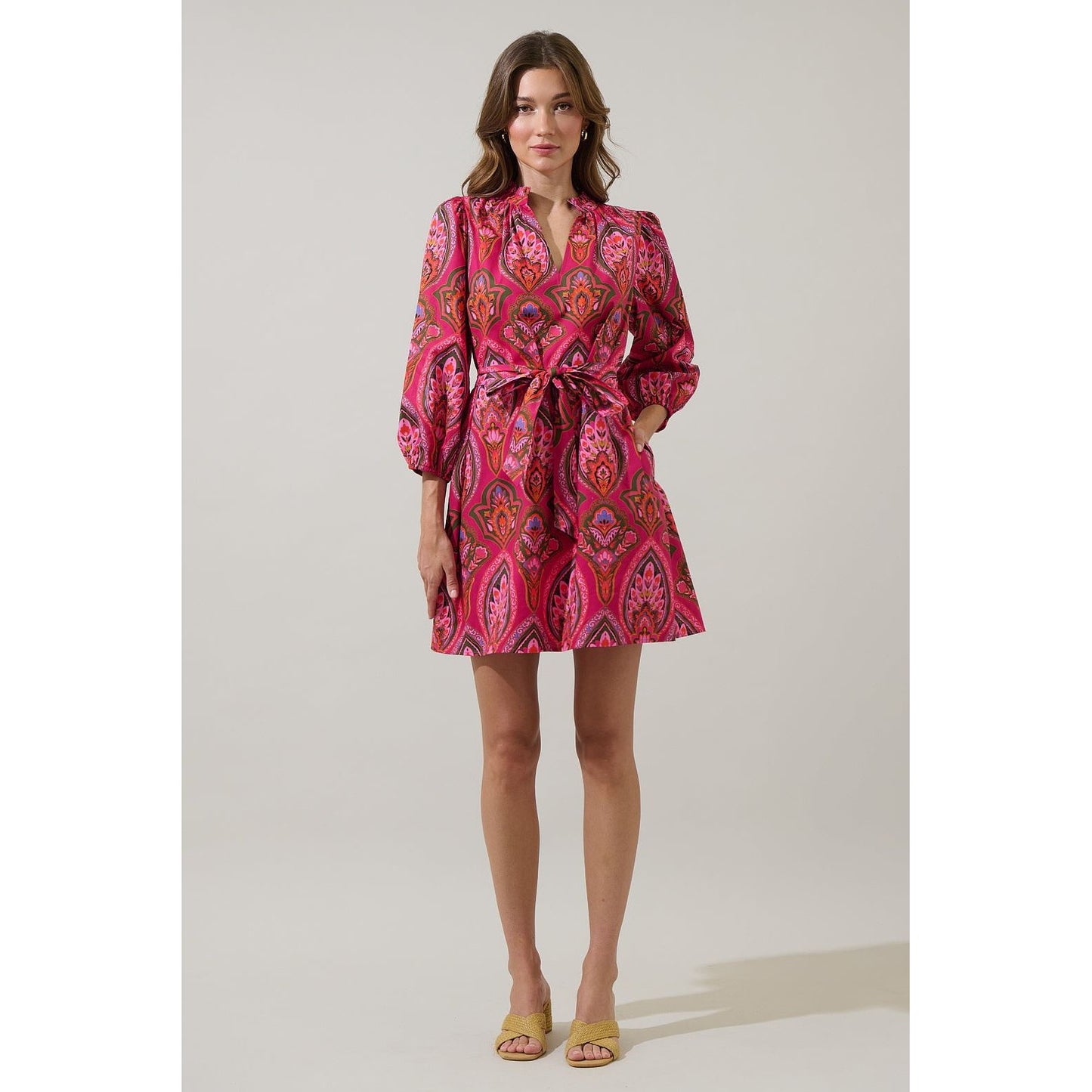 Azura Paisley Eira Poplin Mini Dress