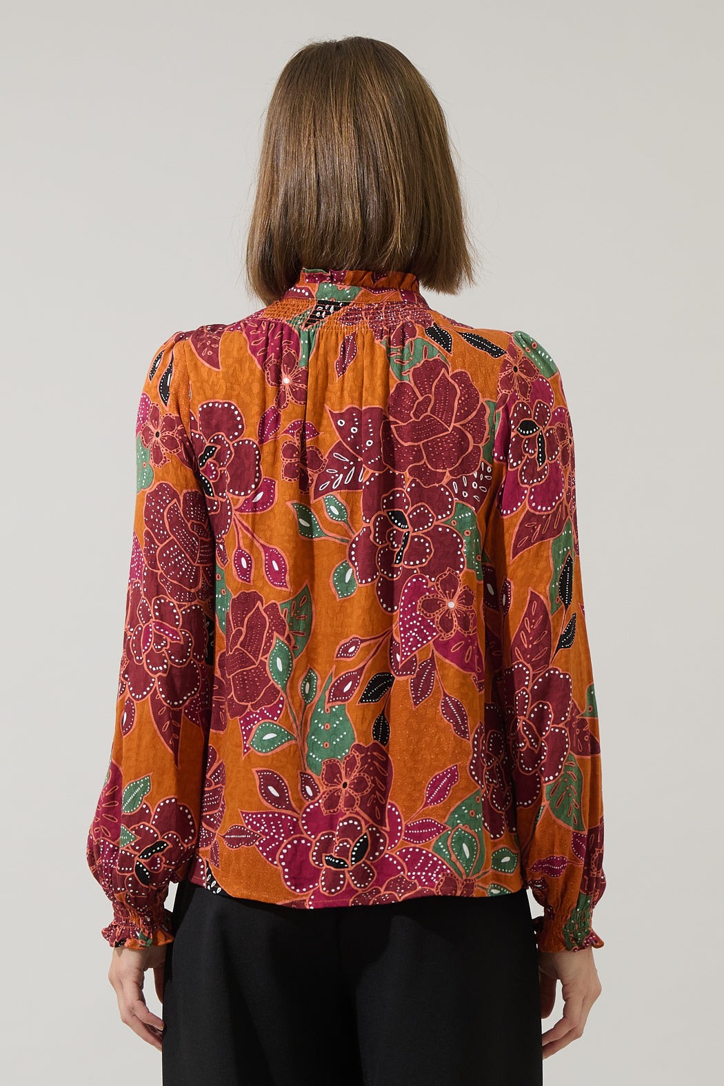 Marven Floral Merlie Button Down Top
