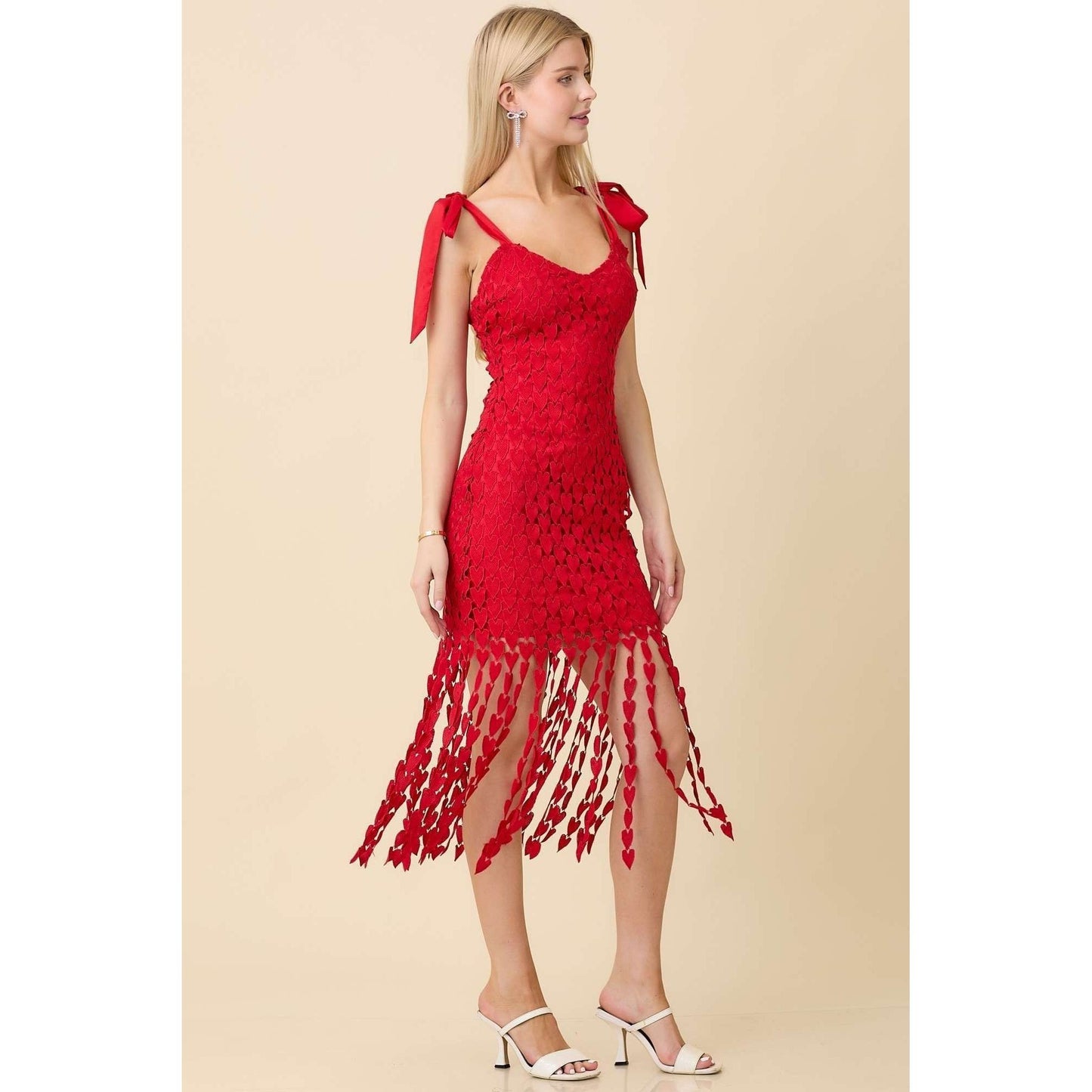 Whitney Midi Fringe Midi Dress