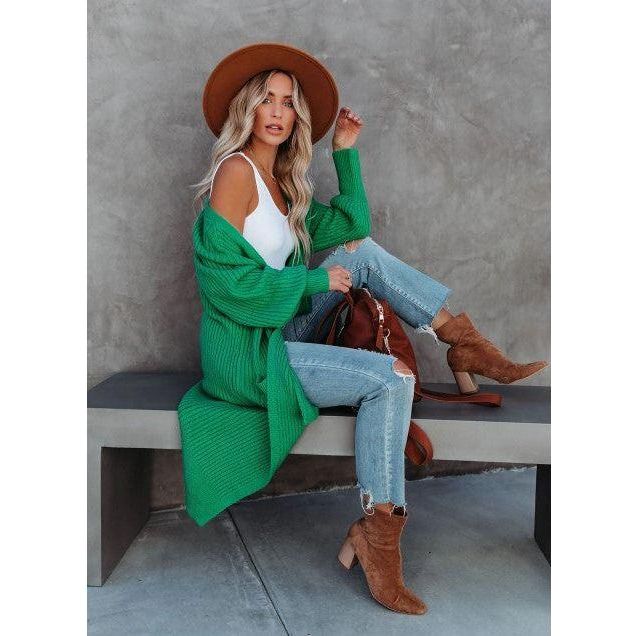 Amyah Pocketed Knit Duster Cardigan