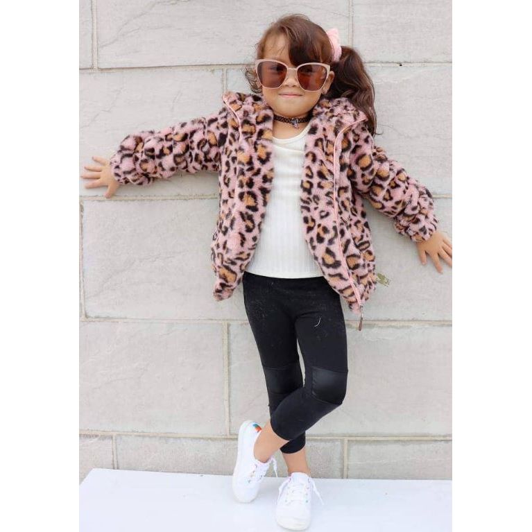 Hannah Banana Leopard Bomber Jacket
