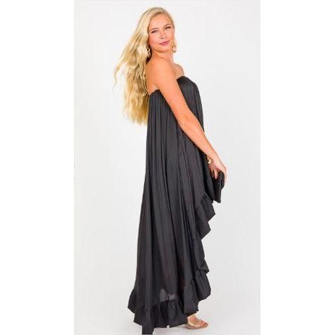 Olivia Ruffle Hem Hi Lo Dress