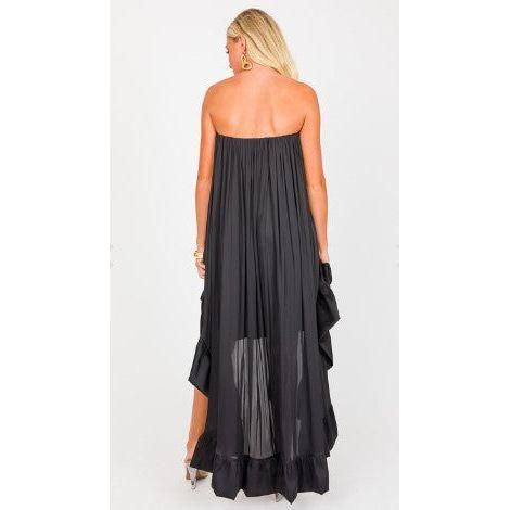 Olivia Ruffle Hem Hi Lo Dress