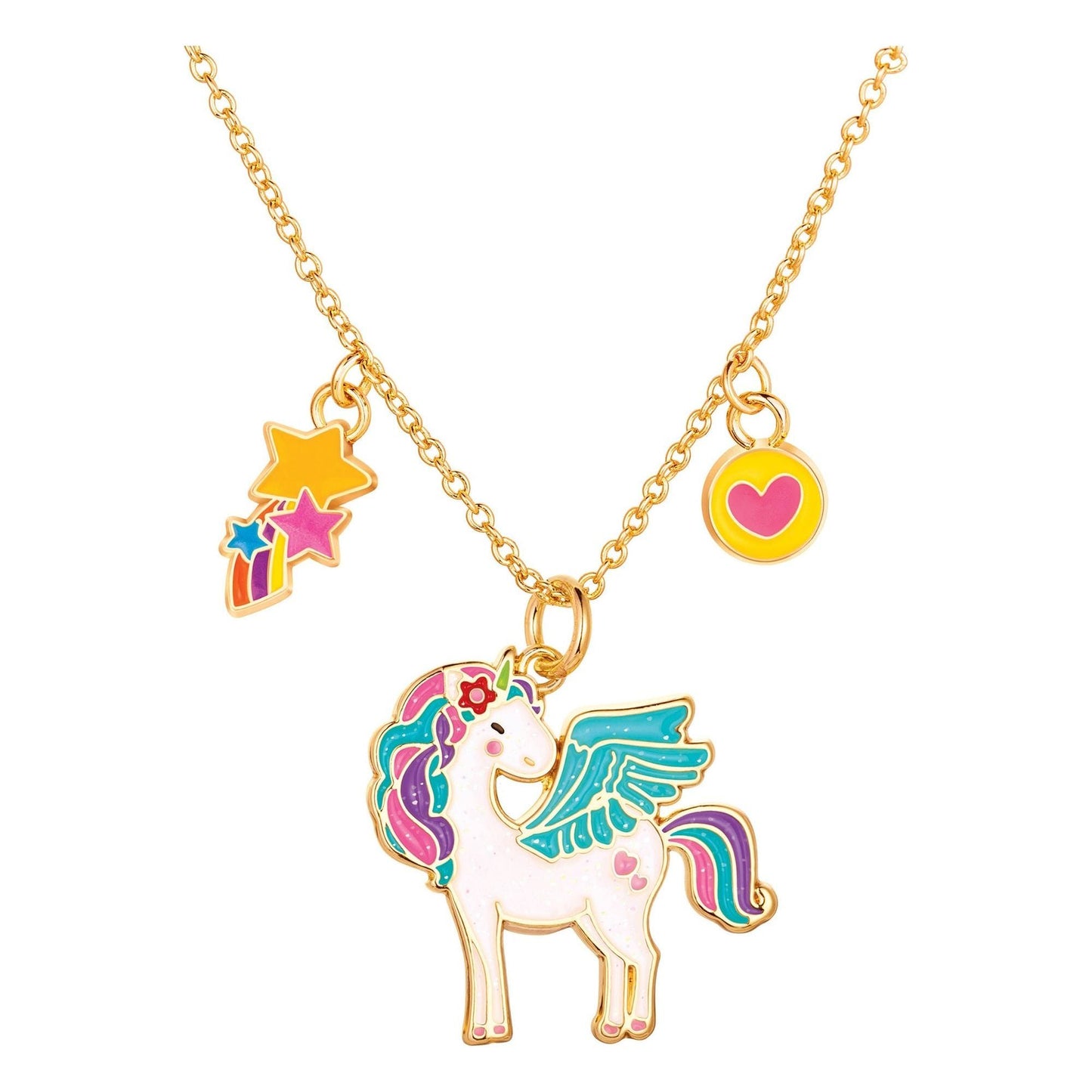 Charming Whimsy Necklace and Earring Gift Set- Unicorn Dreams