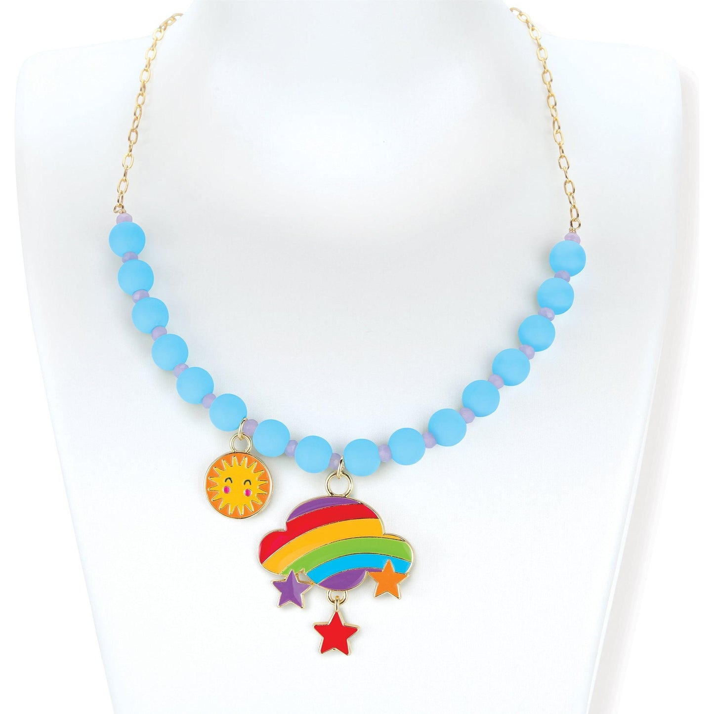 Beads and Baubles Rainbow Cloud Necklace