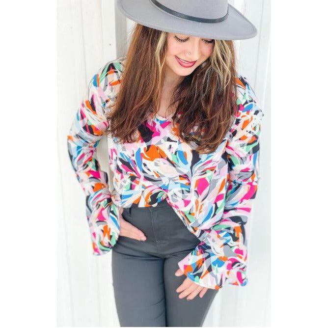 Jodifil Janie Bell Sleeve Blouse