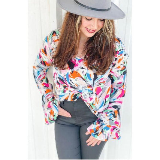 Jodifil Janie Bell Sleeve Blouse