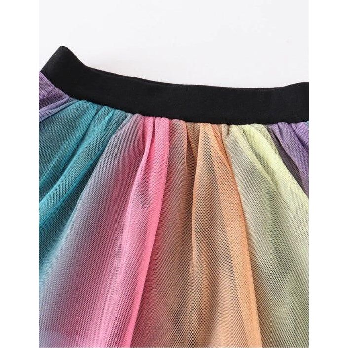 Rainbow Girl Tulle Tutu Skirt