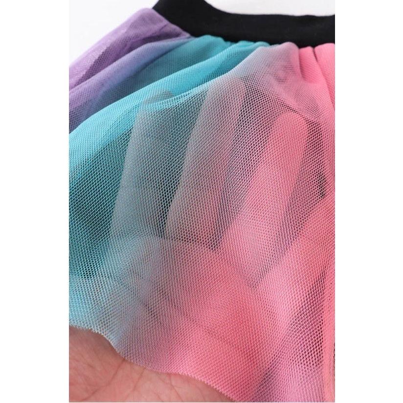 Rainbow Girl Tulle Tutu Skirt