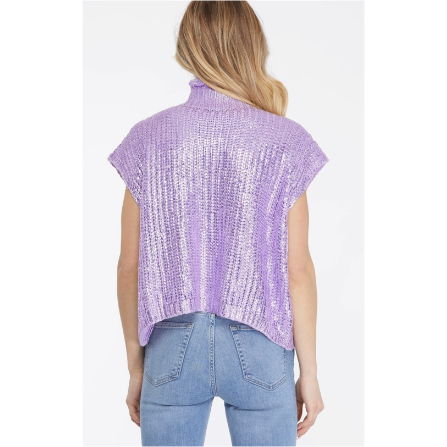 Lilac Metallic Foiled Sweater