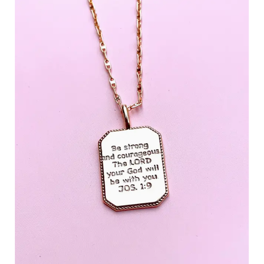 Treasure Jewels Joshua 1:9 Necklace