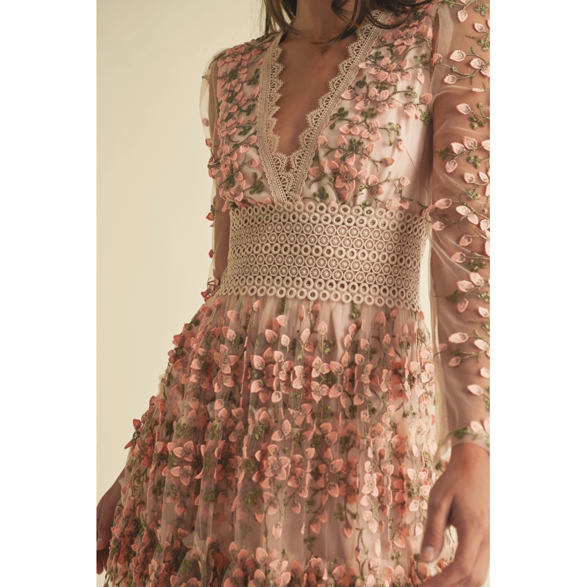 To Have Your Hand Mini Dress- Blush