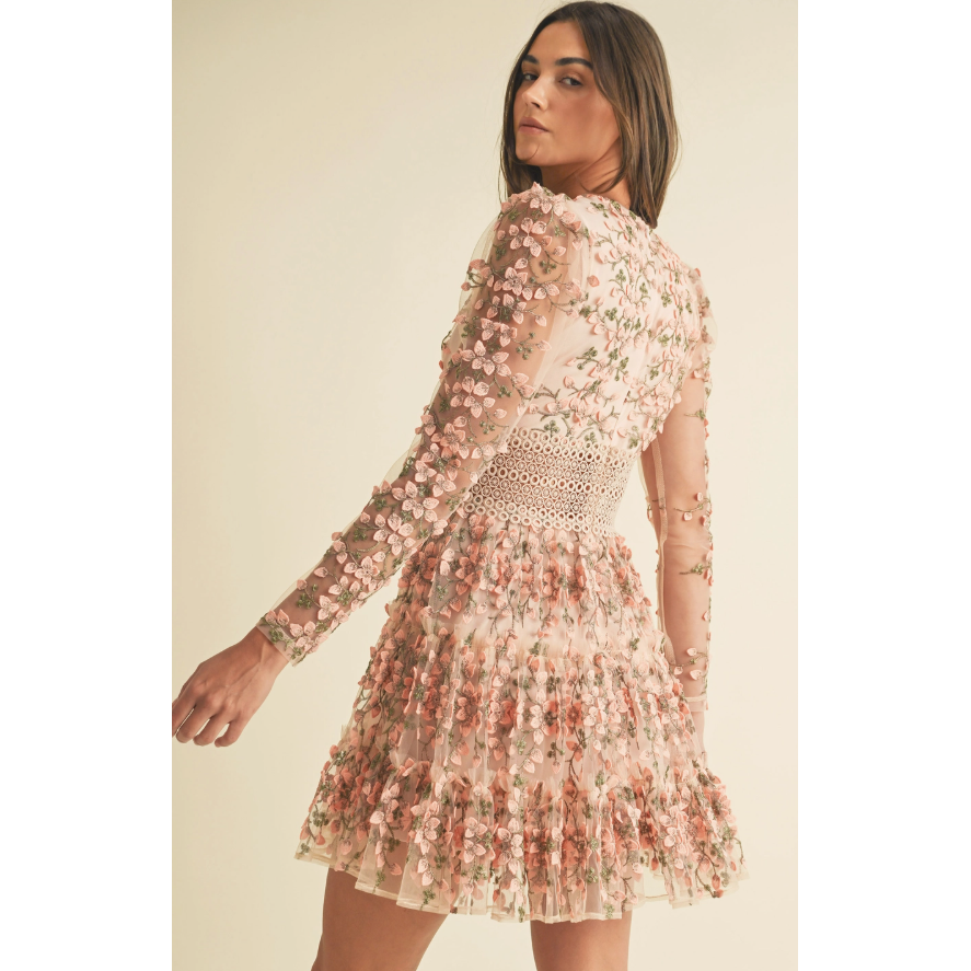 To Have Your Hand Mini Dress- Blush