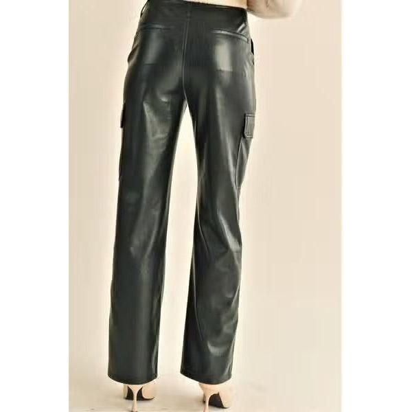 Reset By Jane Carrie Black Leather Pants