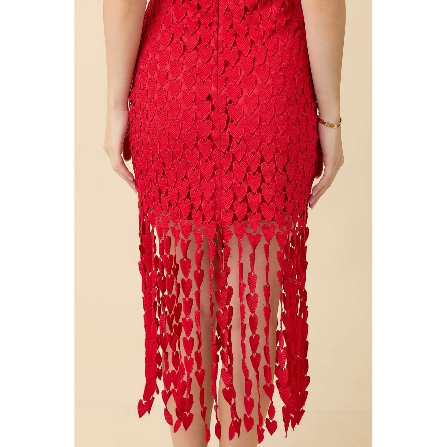 Whitney Midi Fringe Midi Dress