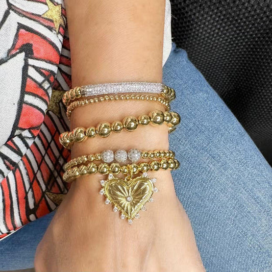 Love Lisa, Sarah Heart Bracelet Stack Collection