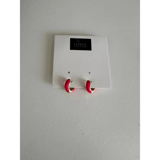 Small pink hoops