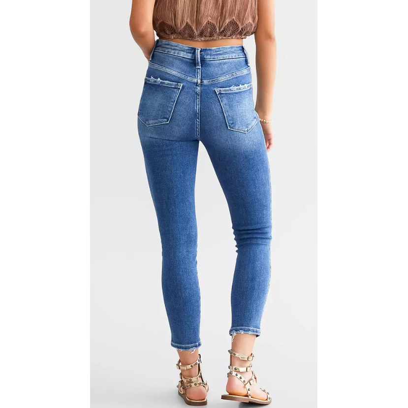 LOVERVET BY VERVET High Rise Ankle Skinny Stretch Jean