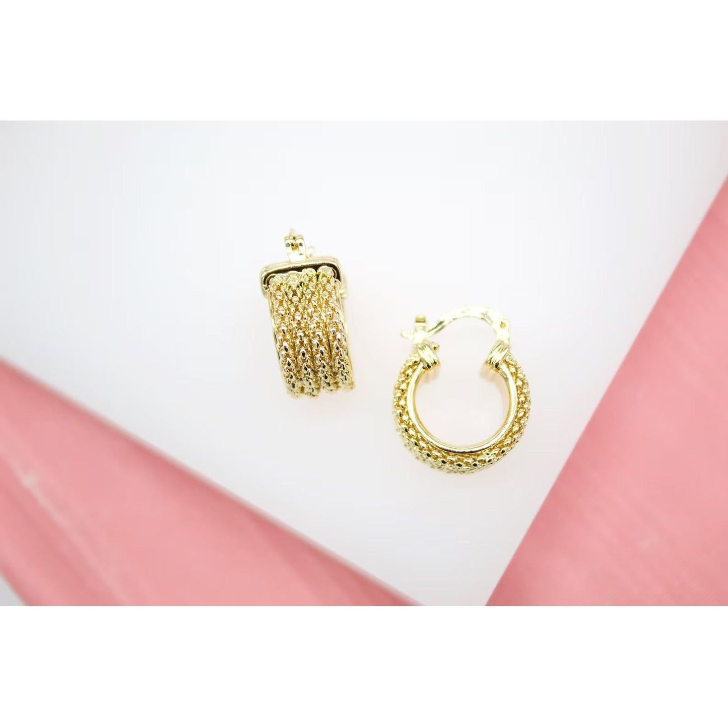 Ellie Mesh Hoop Earrings