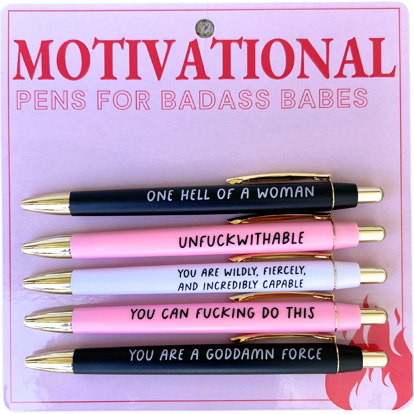 Motivational Pens For Badass Babes (mothers day, gift)