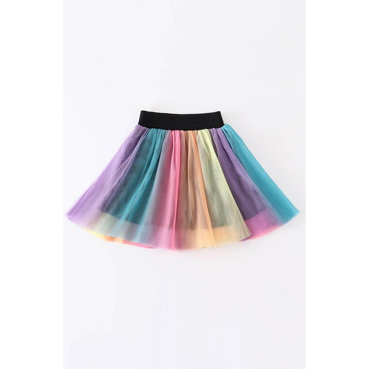Rainbow Girl Tulle Tutu Skirt
