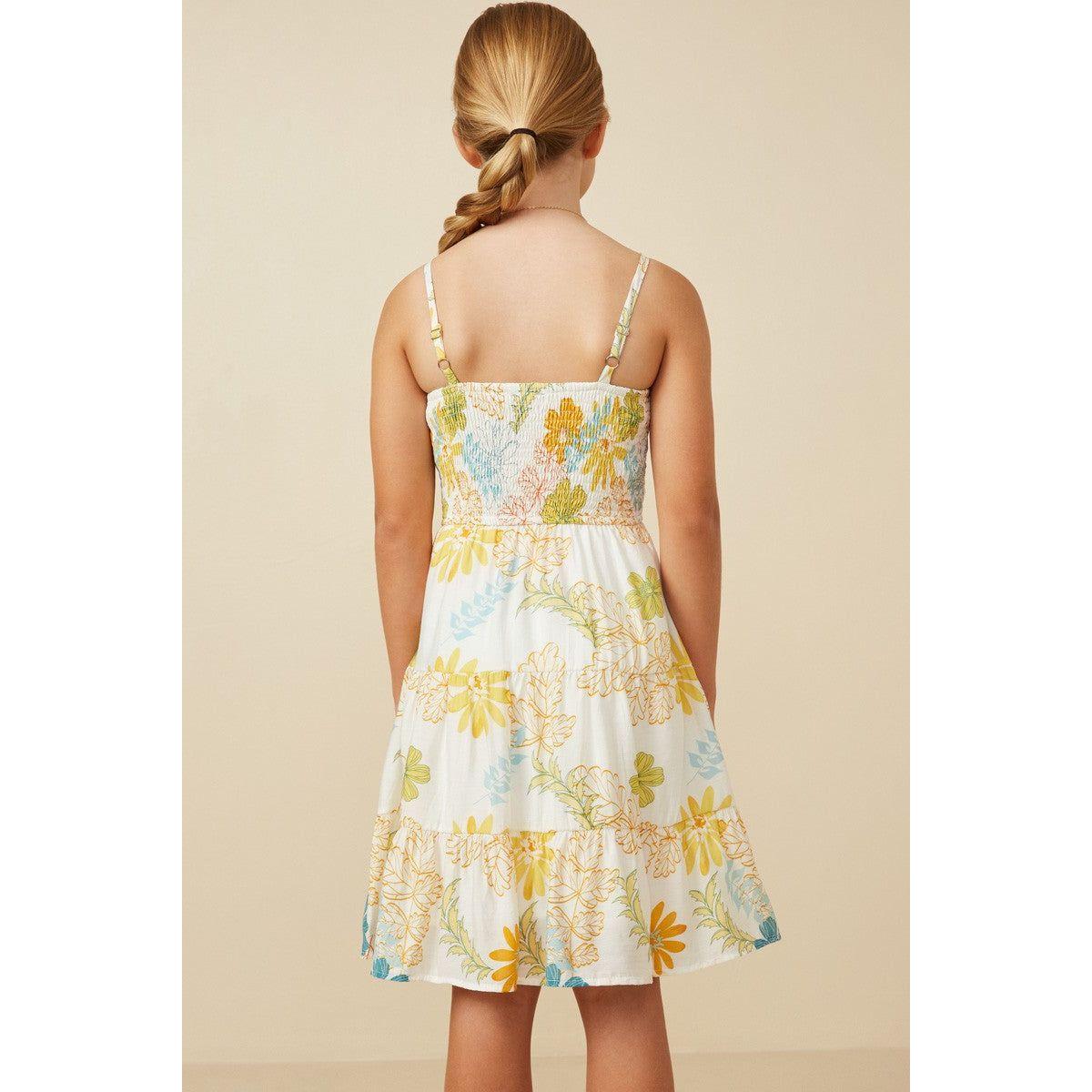 Tropical Foliage Tank Dress