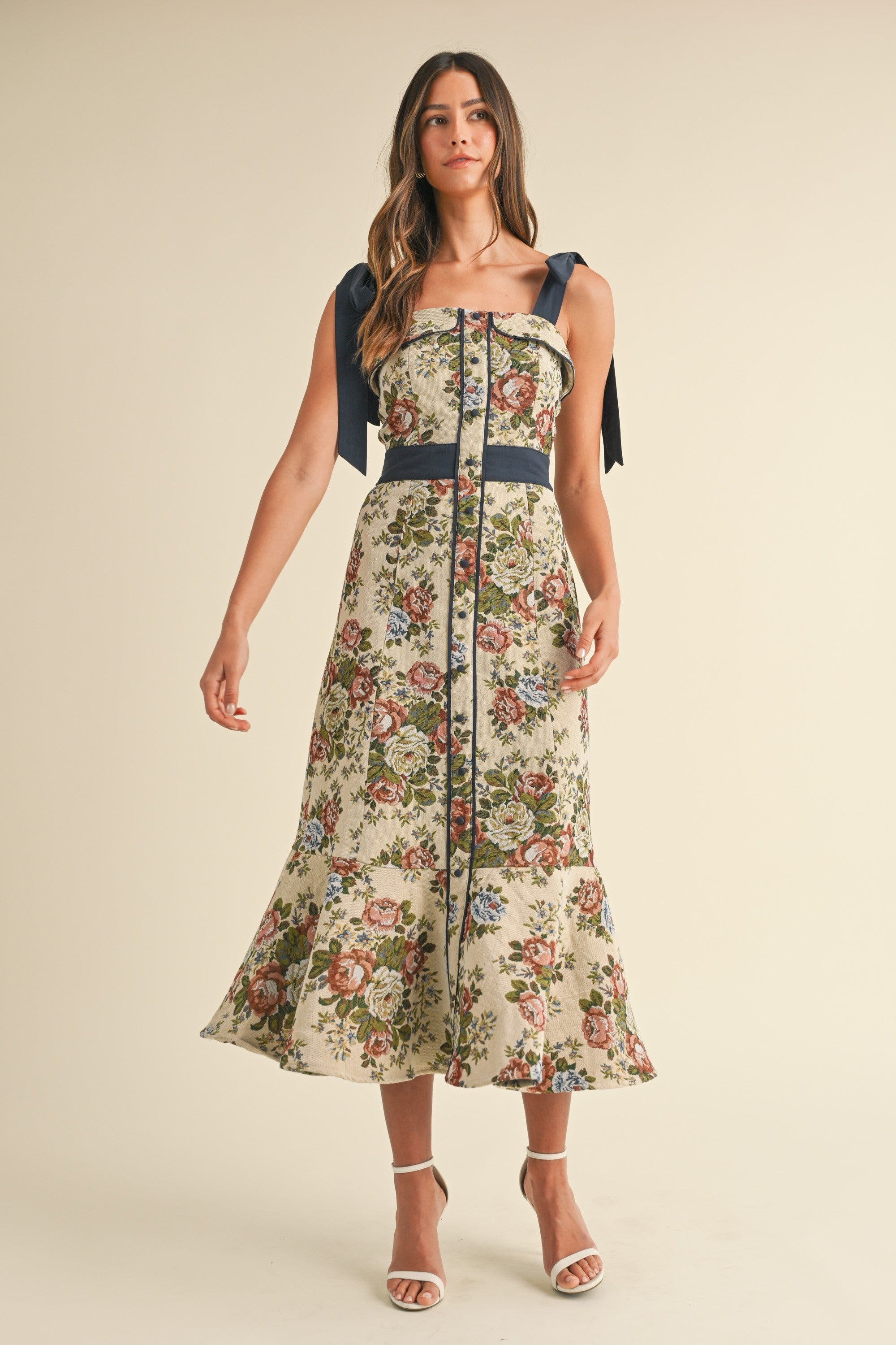 Pryce Tapestry Print Midi Dress