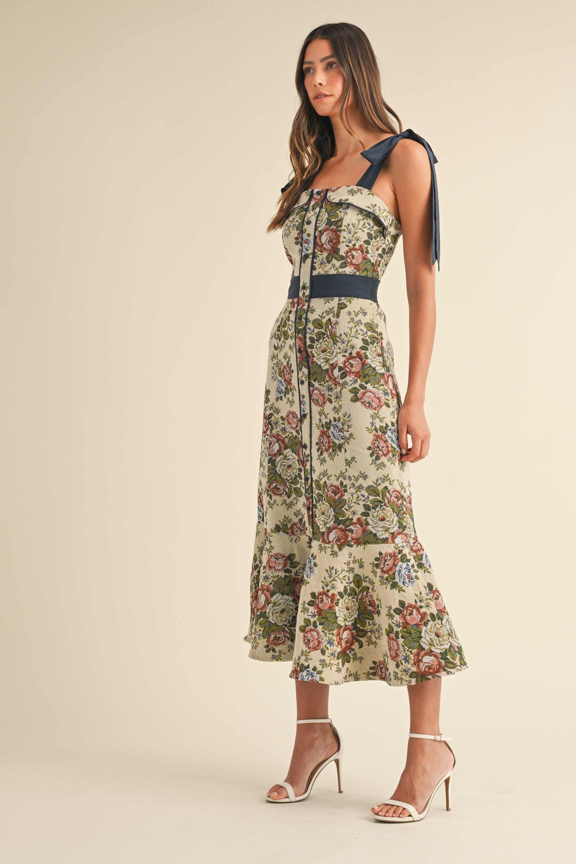 Pryce Tapestry Print Midi Dress