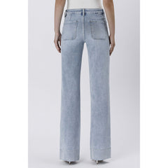 Light Gray VERVET High Rise Trouser Hem Flare Jeans