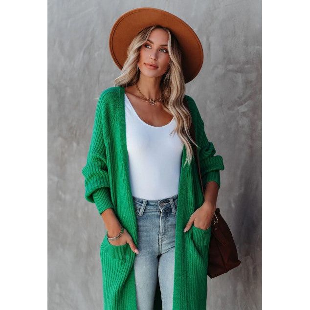 Amyah Pocketed Knit Duster Cardigan