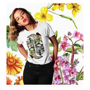 Black Floral Boots Western Graphic T Shirt