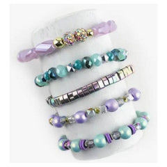 White Smoke Erimish Dearest Darling Bracelet Stack