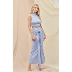 Gray Tulum Skirt