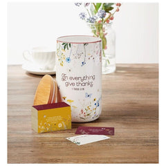 White Smoke Give Thanks Wildflower Gratitude Jar