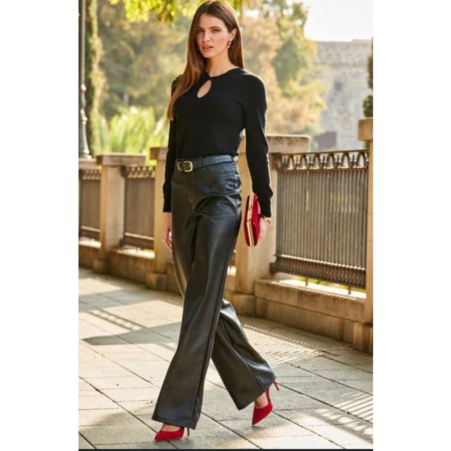 Rory Vegan Leather Trouser