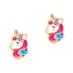 White Smoke Charming Whimsy Necklace and Earring Gift Set- Unicorn Dreams