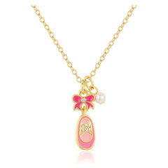 White Smoke Sweet Petite Necklace and Studs Gift Set | Ballet Shoe
