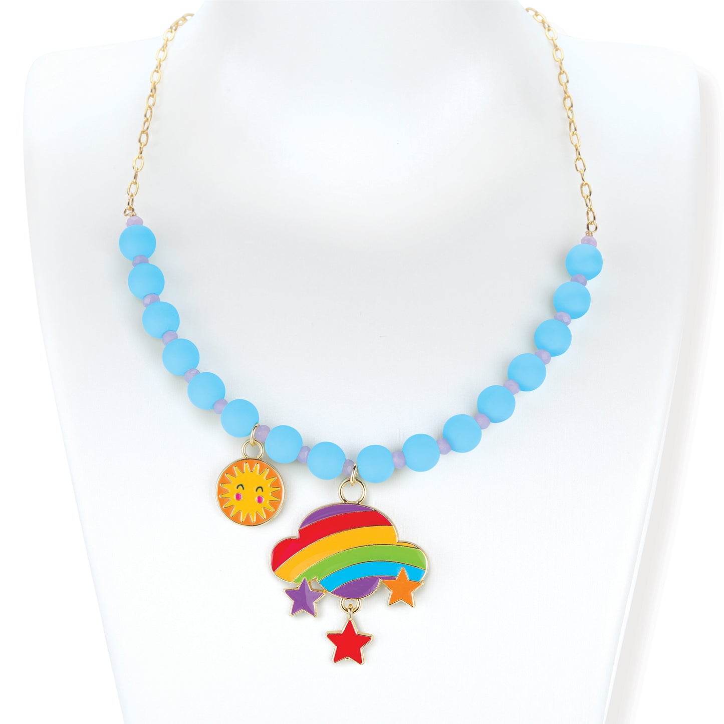 Beads and Baubles Rainbow Cloud Necklace