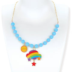 White Smoke Beads and Baubles Rainbow Cloud Necklace
