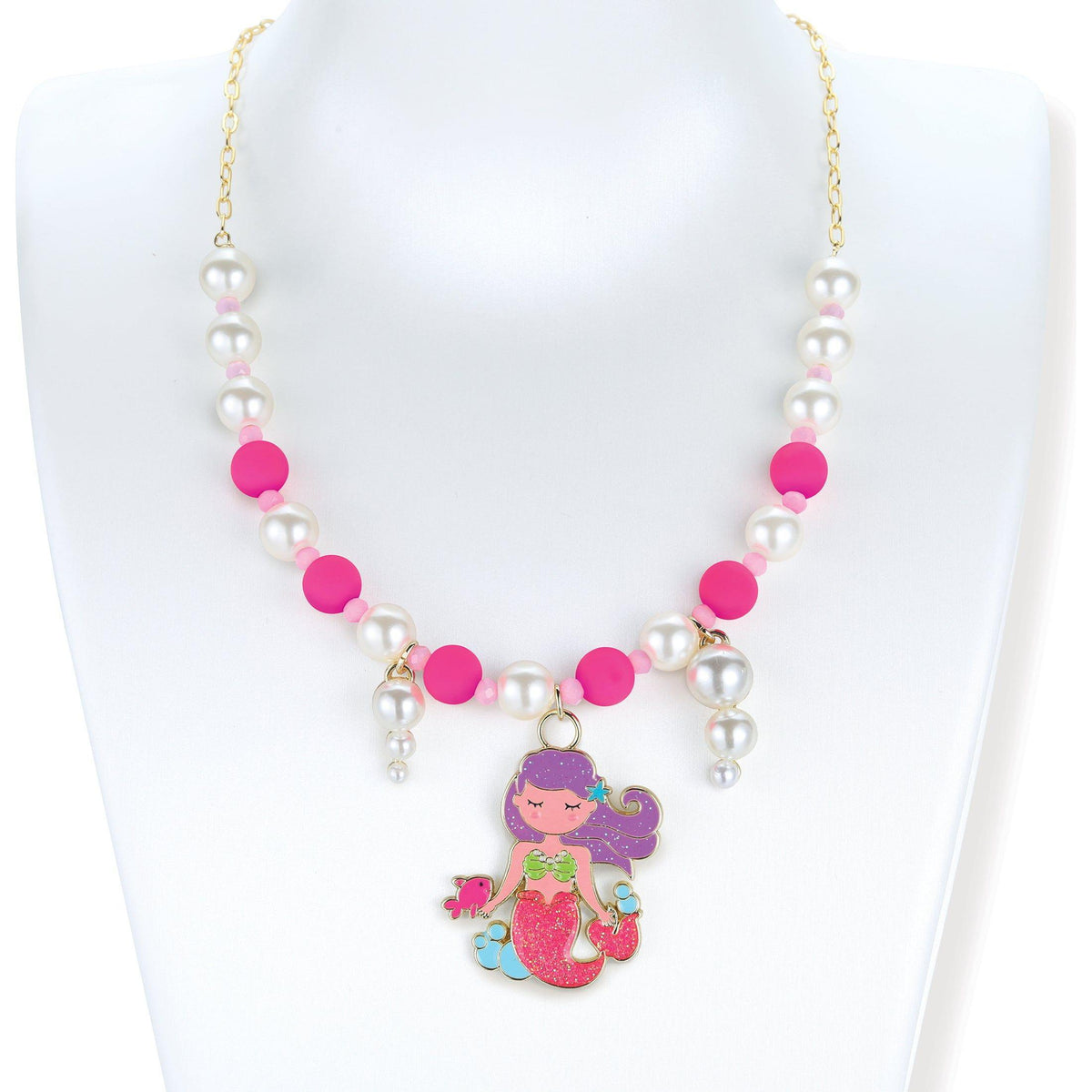 White Smoke Beads and Baubles Mermaid Necklace