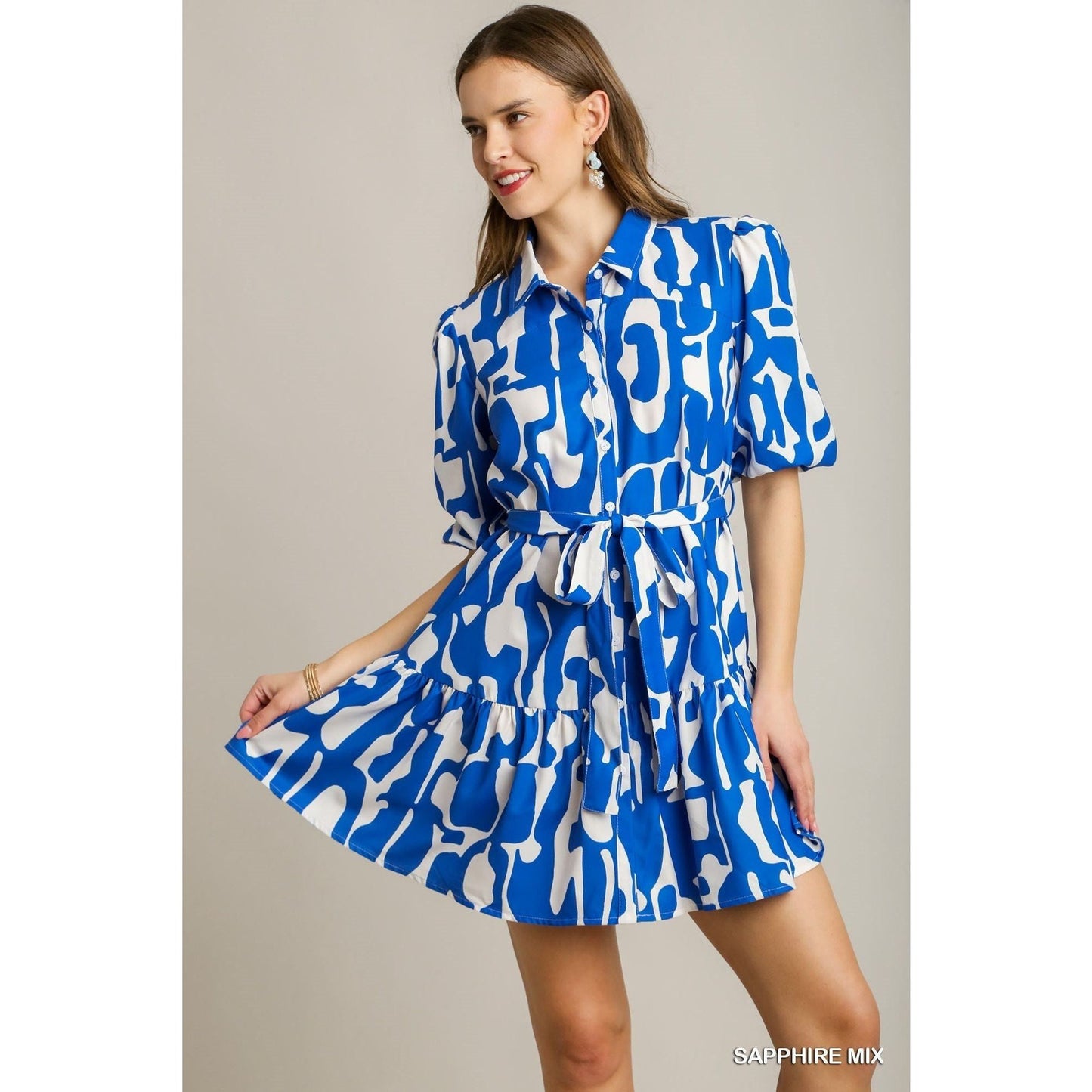 Living on Love Abstract Mini Dress