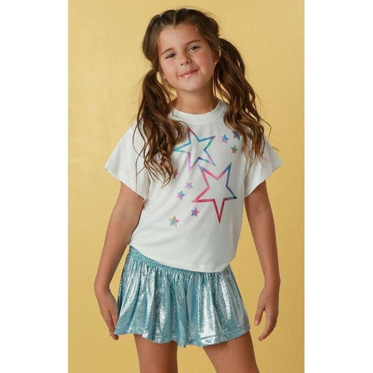 Hannah Banana Tie Dye Star Short Sleeve Graphic T-Shirt