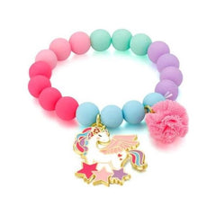 White Smoke Magical Unicorn Charming Whimsy Bracelet