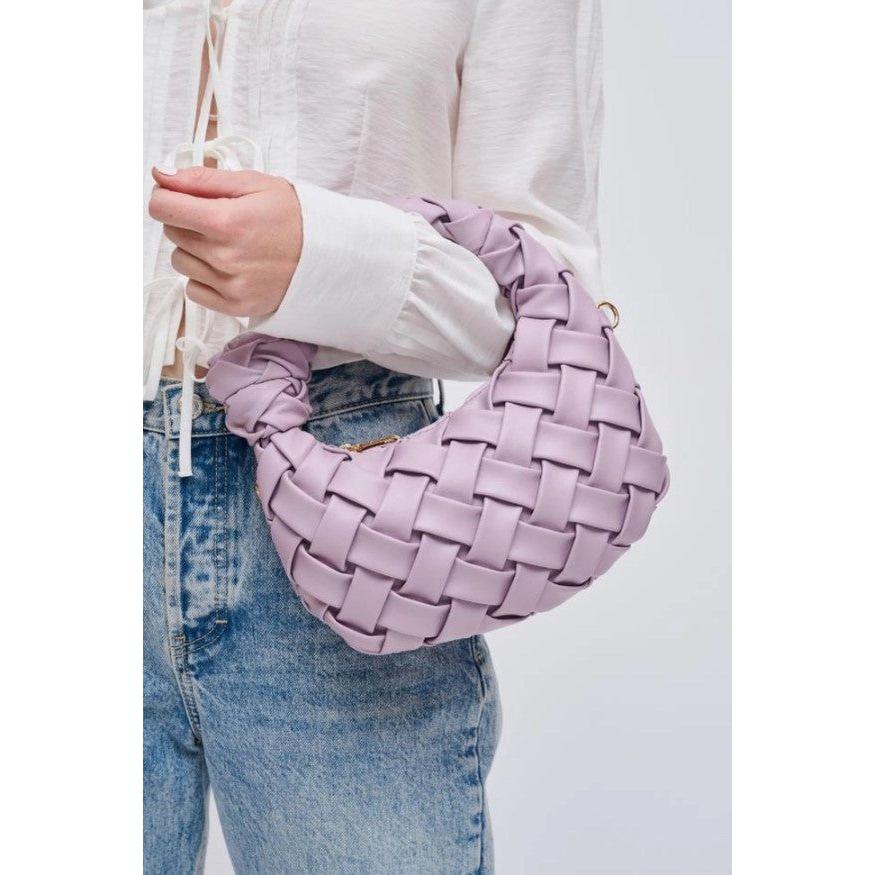 Lilac Nadia Woven Crossbody