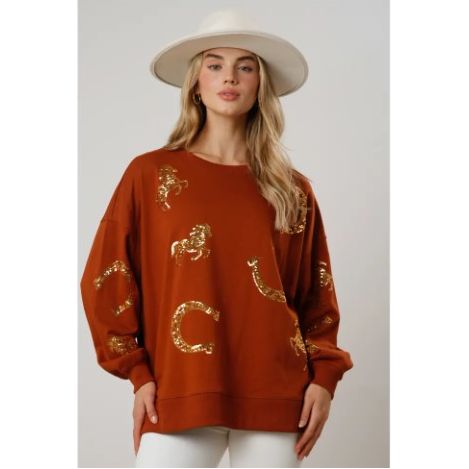Roaming The Field Oversized Top