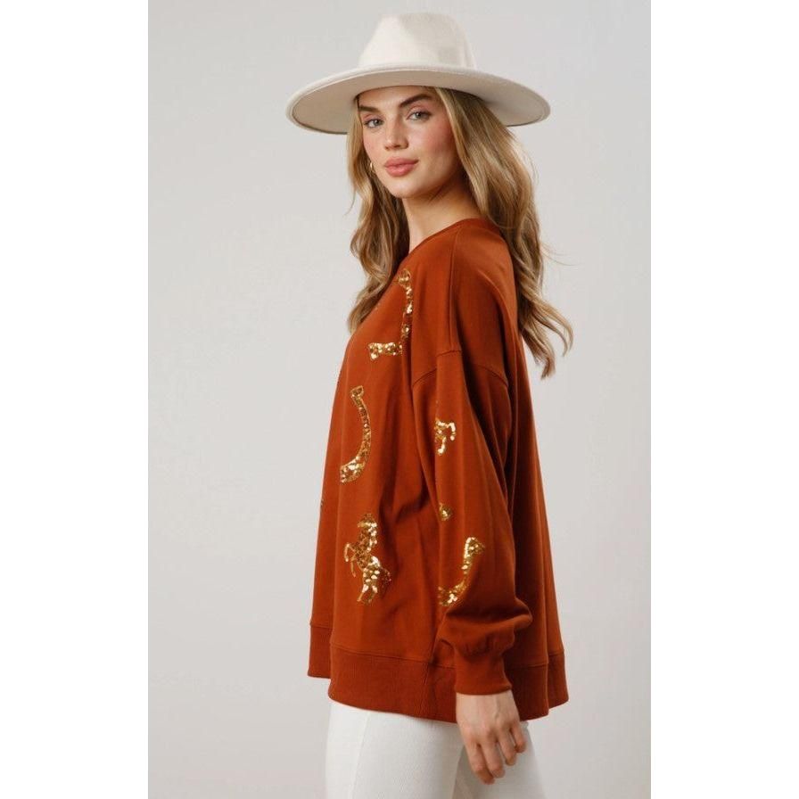 Roaming The Field Oversized Top