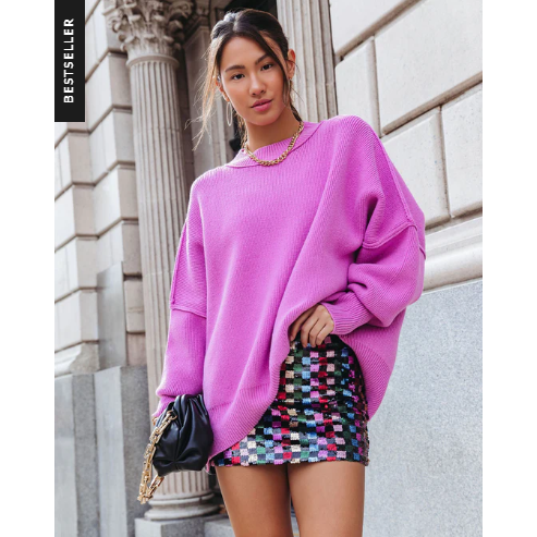 Elouise Knit Oversized Pullover Sweater