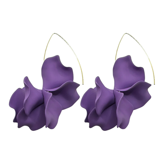 Matte Satin Air Bloom Drops- Purple