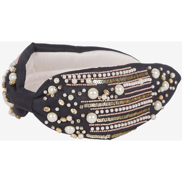 Pearl Sequin Bead Embellished Headband