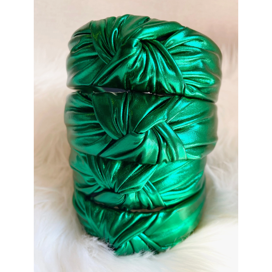 SANDY + RIZZO Green Purple Metallic Headband